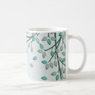 Green Leaves Tree Artwork Coffee Mug Cup