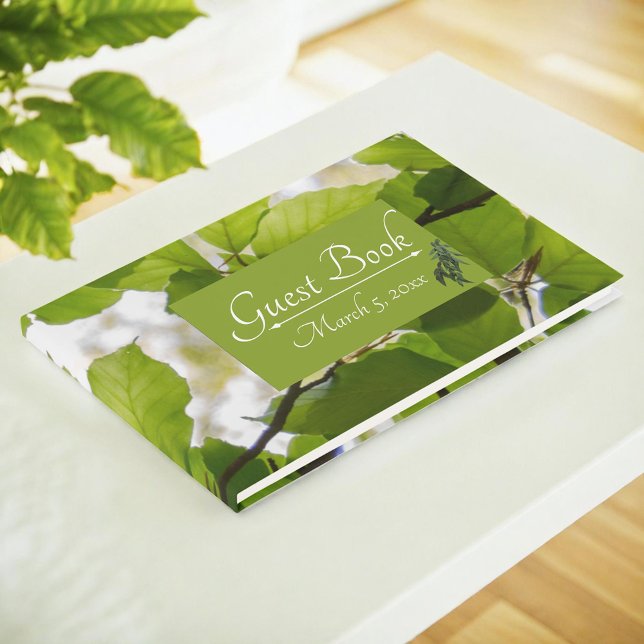 Green Leaves Wedding Guest Book (Creator Uploaded)