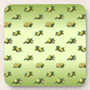 Green lemon coaster