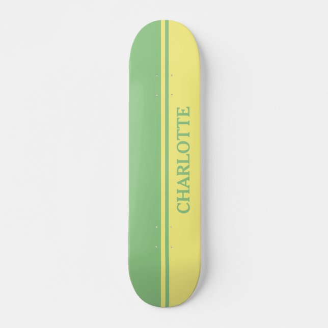 Green & Lemon Skateboard (Front)