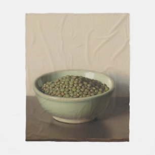 Green Lentils Still Life Fleece Blanket