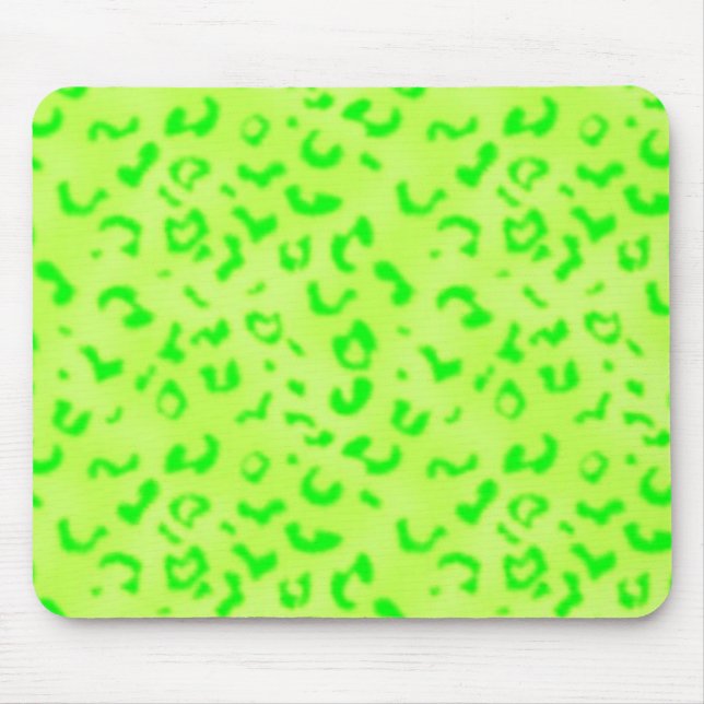 Green Leopard Mouse Mat (Front)