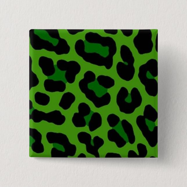 Green Leopard Pin (Front)