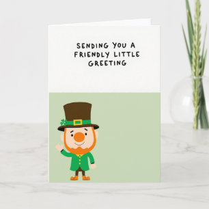 Green Leprechaun Wave Card