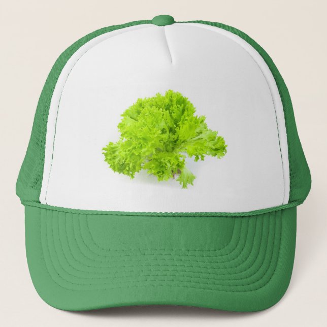 Green lettuce trucker hat (Front)
