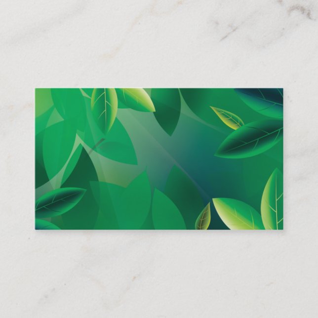 Green Life Business Card (Front)
