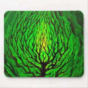 Green life mouse mat