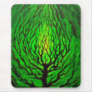 Green life mouse mat