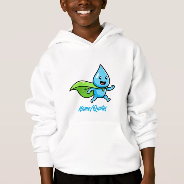 Green Lifestyle Water Drop Character (Front)