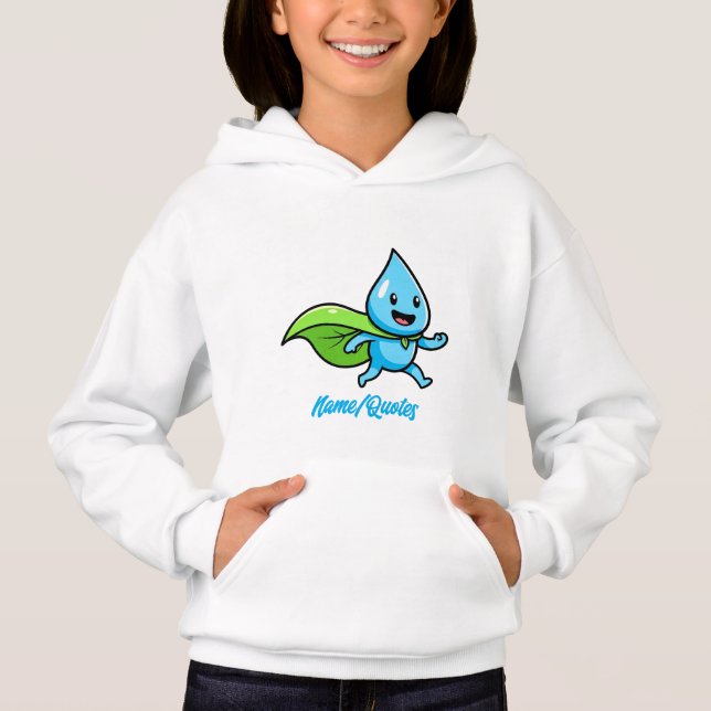 Green Lifestyle Water Drop Character (Front)