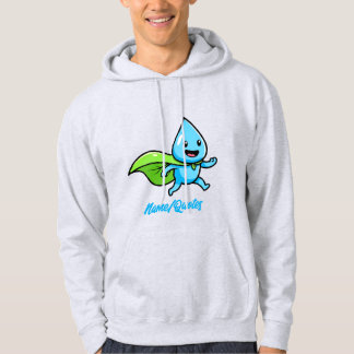Green Lifestyle Water Drop Character Hoodie
