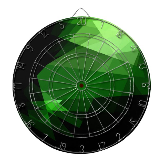 Green light crystal graphic design dartboard (Front)