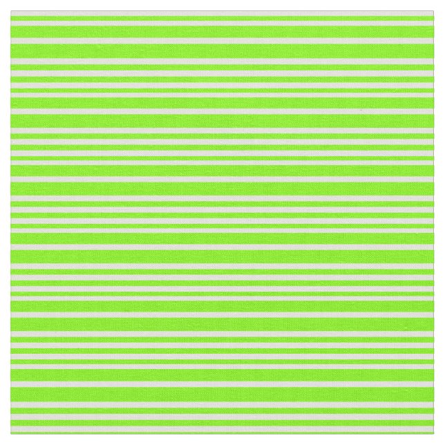 Green & Light Cyan Coloured Striped Pattern Fabric (Close Up)