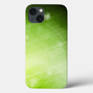 Green light design in hi-tech style iPhone 13 case