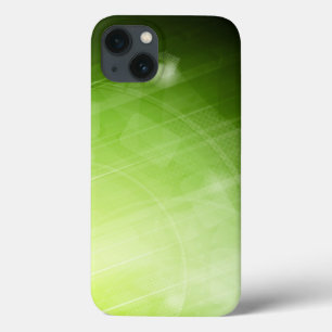 Green light design in hi-tech style iPhone 13 case