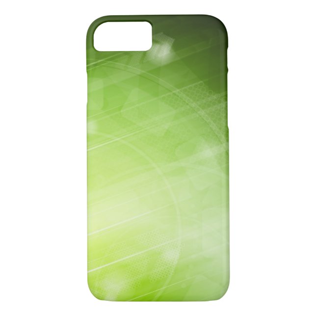 Green light design in hi-tech style Case-Mate iPhone case (Back)