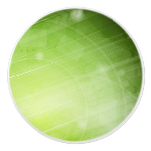 Green light design in hi-tech style ceramic knob