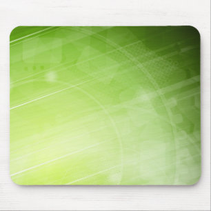 Green light design in hi-tech style mouse mat