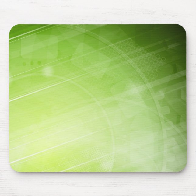 Green light design in hi-tech style mouse mat (Front)