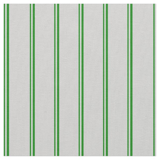 Green & Light Grey Lines Fabric (Close Up)