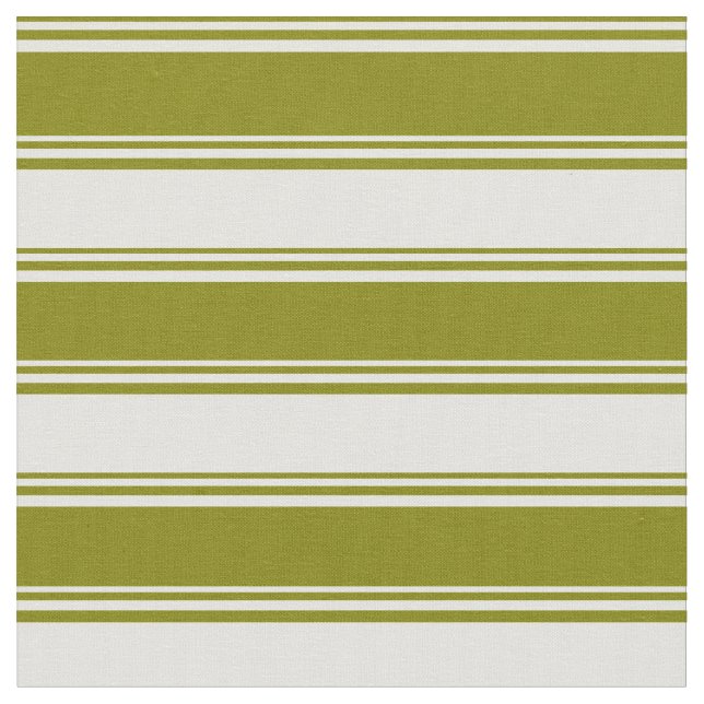 Green & Light Yellow Coloured Pattern Fabric (Close Up)