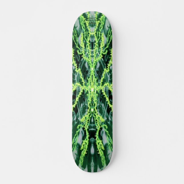 GREEN LIGHTNING SKATEBOARD (Front)