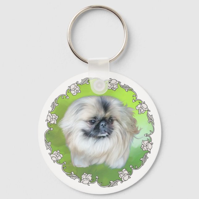 Green Lilly Key Ring (Front)