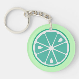 Green Lime Acrylic Keychain