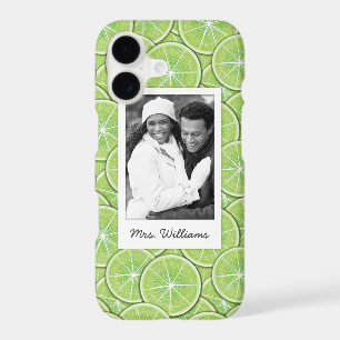 Green Lime Pattern Add Your Photo