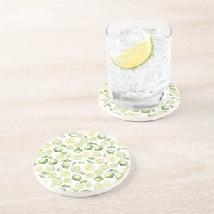 Green Limes Leaves Fruit Coaster