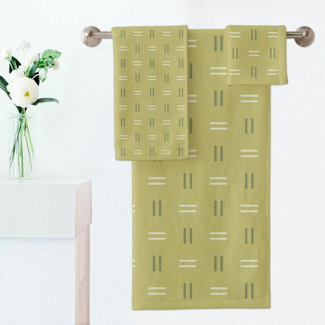 Green Line Pattern Towel (Creator Uploaded)