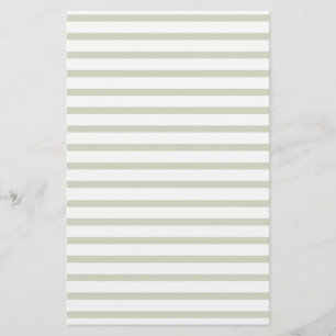 Green Lined Paper Stripes for Notes Stationery