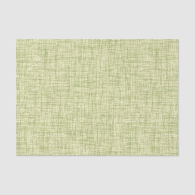Green Linen  Tissue Paper (Front)