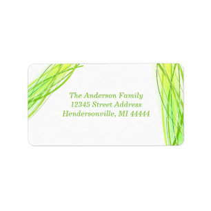 Green Lines - Address Label