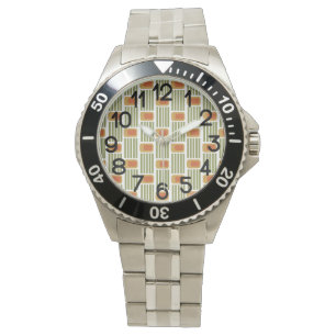 Green Lines and Boxes Watch