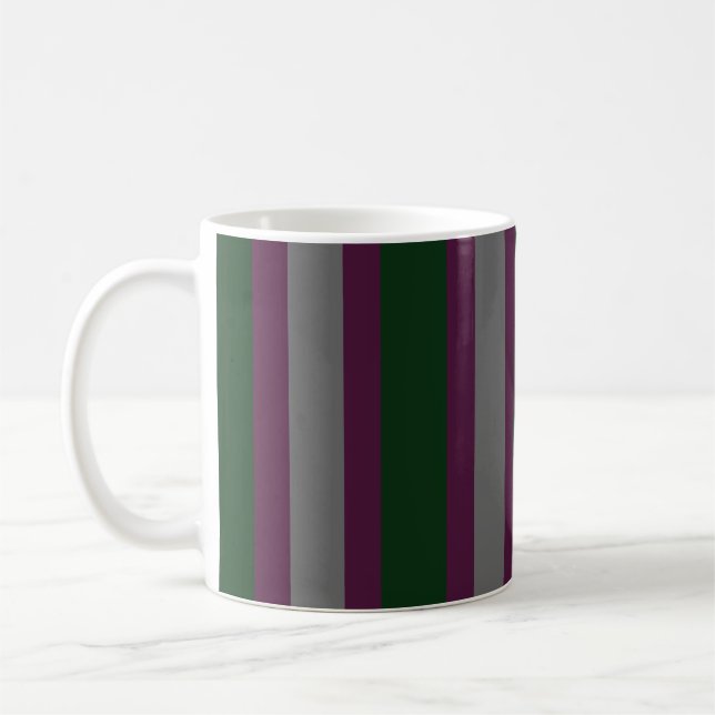 Green Lines Coffee Mug (Left)