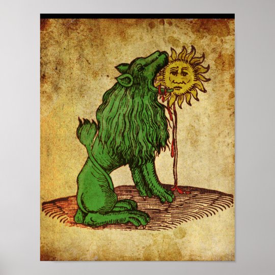 Green Lion Alchemy Poster | Zazzle.co.uk