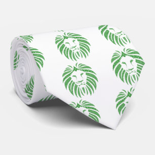 Green Lion Head Necktie