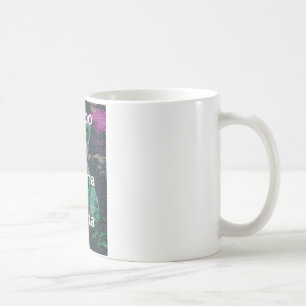 Green Lion with Pink Glasses "Hakuna Matata" Art   Coffee Mug