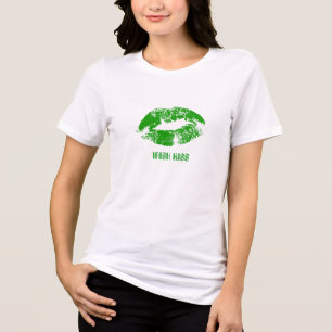 Green Lips Irish Kiss Tri-Blend Shirt