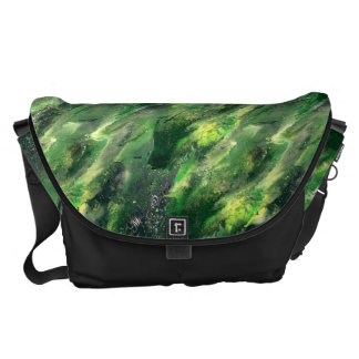 Green Liquid camo Bag Courier Bag