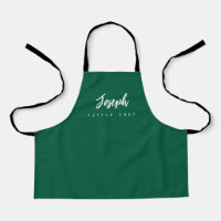 Green Little Chef Script Name personalised Kids