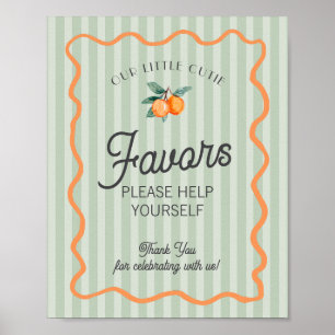 Green Little Cutie Citrus Main Squeeze Favours Poster