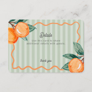 Green Little Cutie Pastel Citrus Details Insert