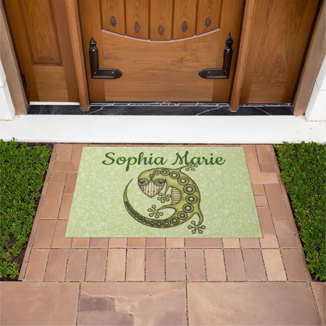 Green Lizard Doormat (Outdoor)