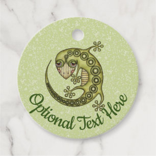 Green Lizard Favour Tags