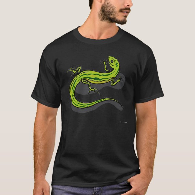 Green Lizard from Junglewalk T-Shirt (Front)