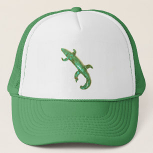 green lizard hat