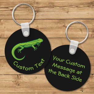 Green Lizard Keychain