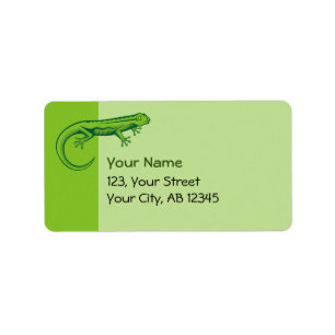 Green Lizard Label
